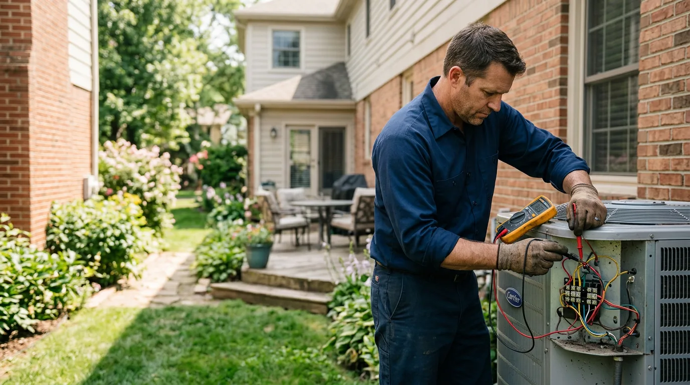 HVAC technician working near Encinitas, CA